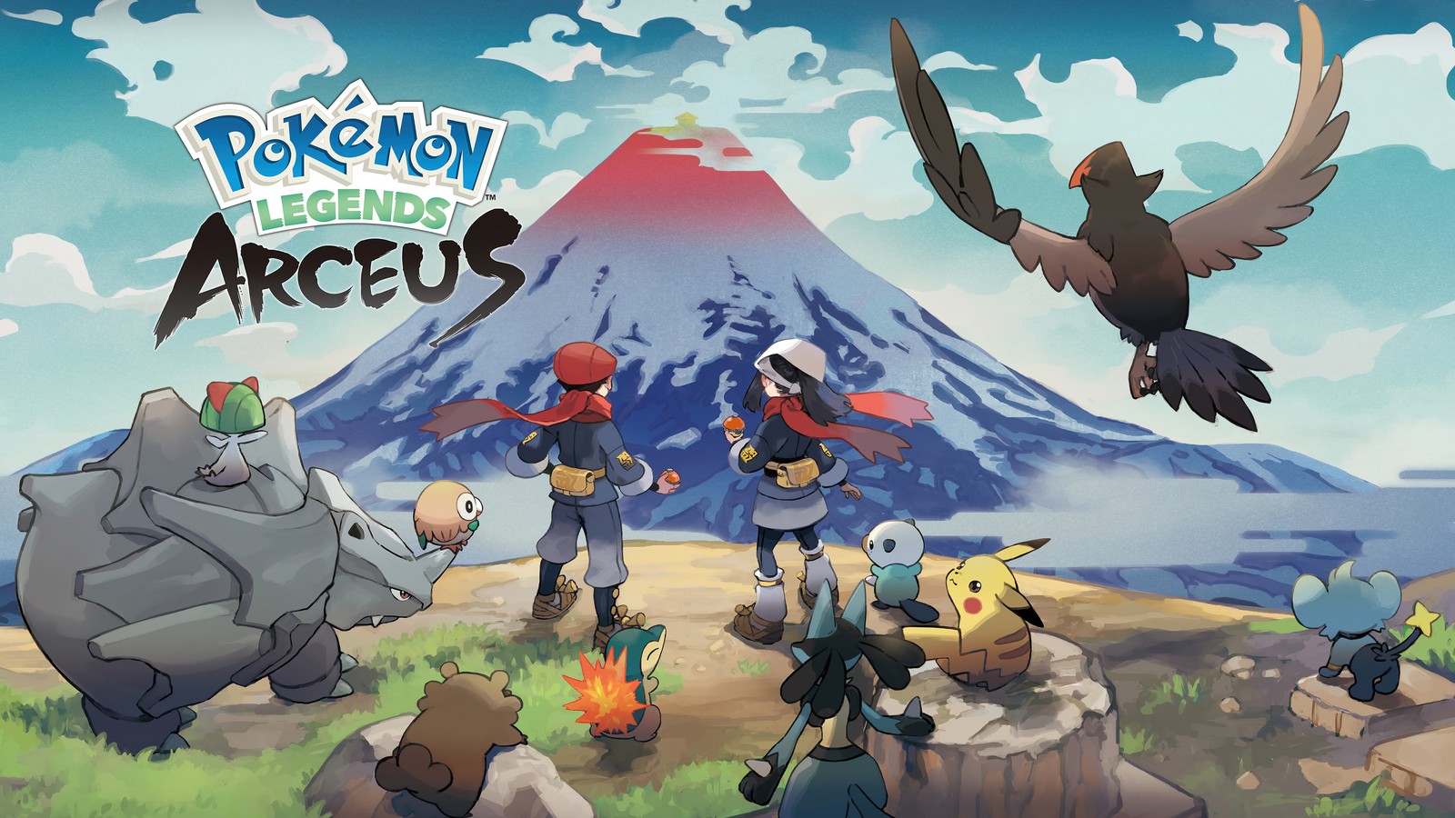 Легенды покемонов аркус выходят на nintendo switch (покемон легенды арceus, pokemon legends arceus, видеоигра, рей, акари)