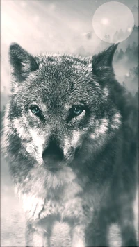 tier, landschaft, lobo, natur, der wolf