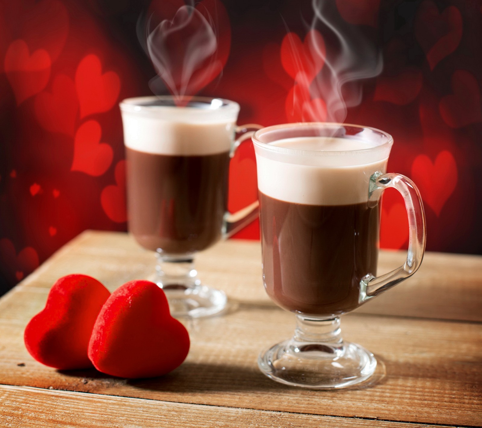 coffee, heart, love, romantic, valentines day wallpaper