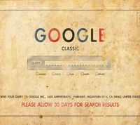 classique, google, cartes postales, rétro, web