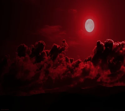 moon, red