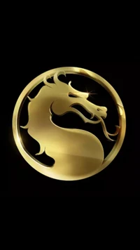 black background, game, golden, logo wallpaper