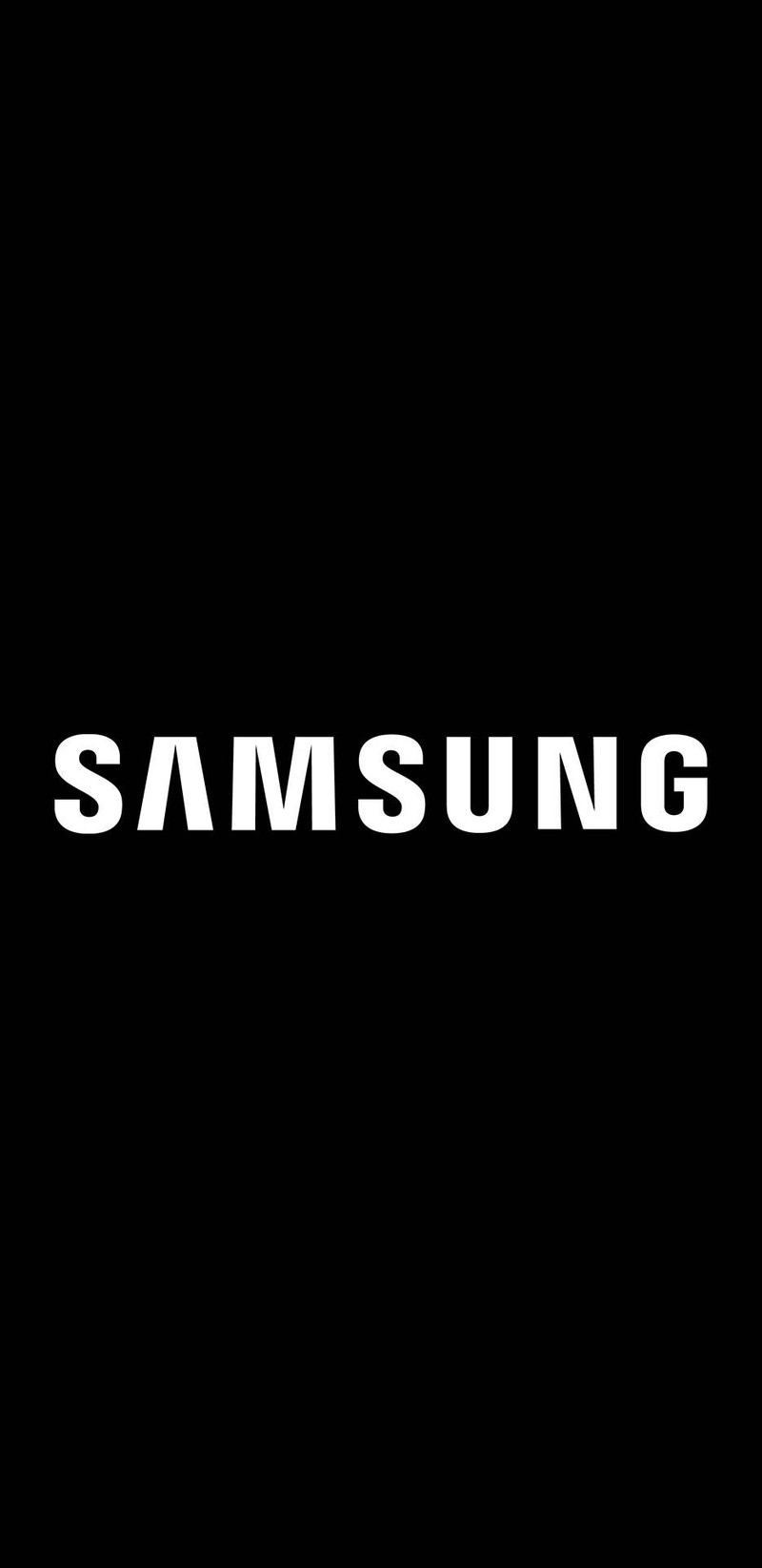 Близкий план черного логотипа samsung на белом фоне (чёрный, not apple, samsung)