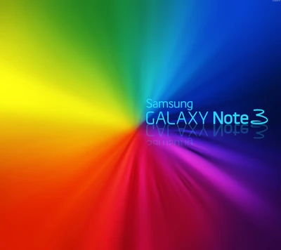 Lebendige Galaxiefarben: Samsung Galaxy Note 3 Logo