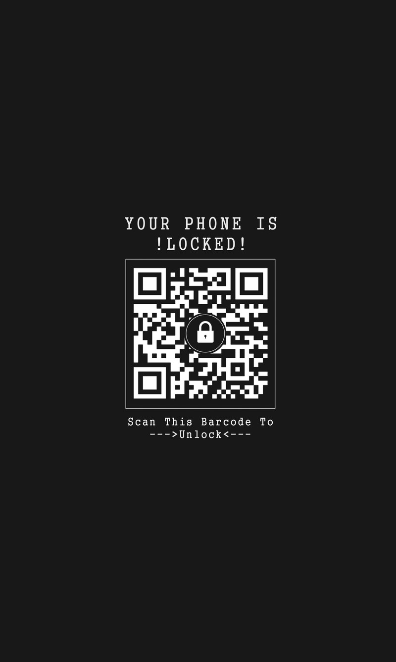 Черно-белое фото qr-кода на черном фоне (штрих код, смешной, заперто)