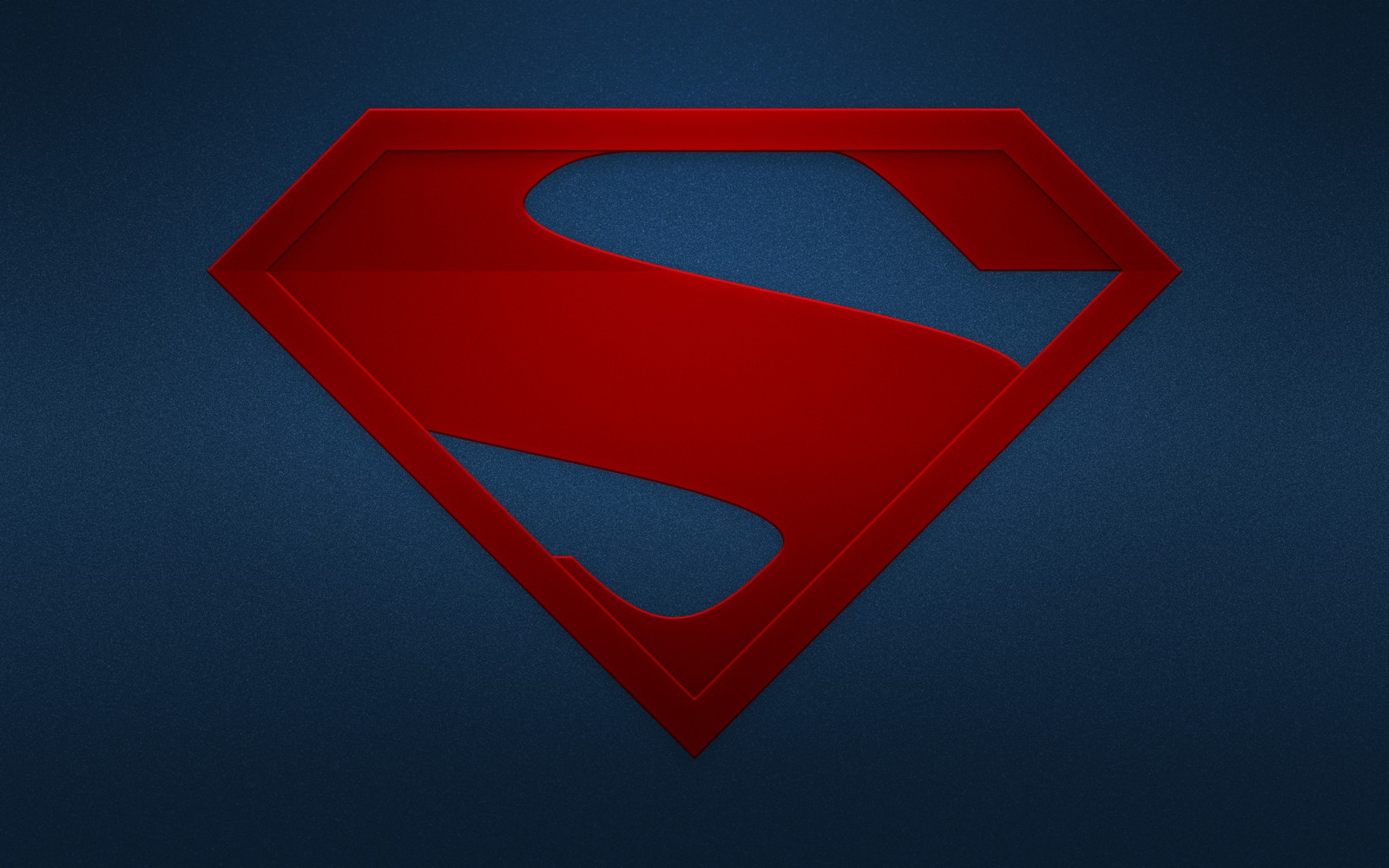 Logo rojo de superman sobre un fondo azul (superhéroe, superman, logo de superman, rojo, azul eléctrico)