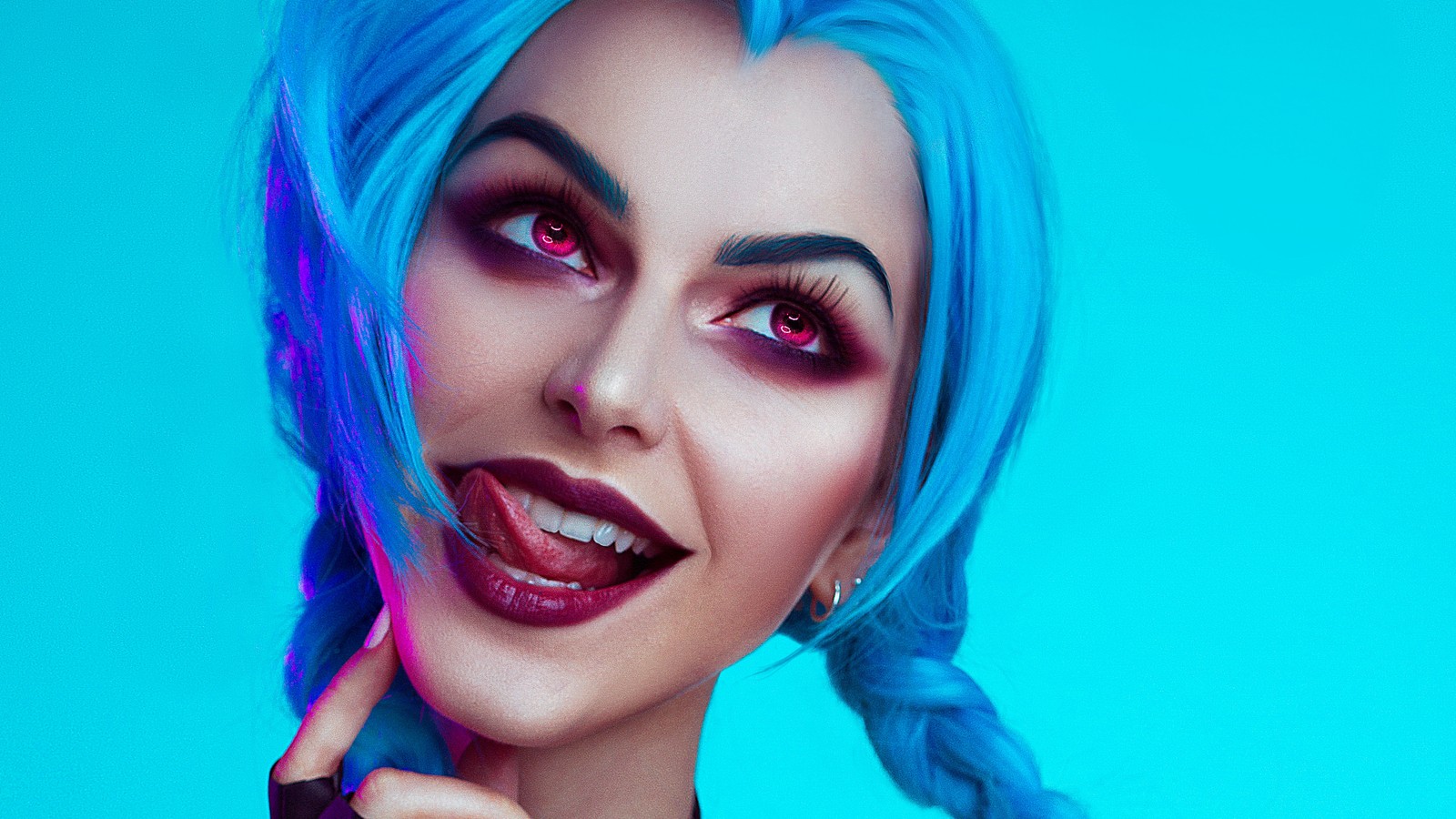 Скачать обои джинкс, jinx, косплей, cosplay, девочки