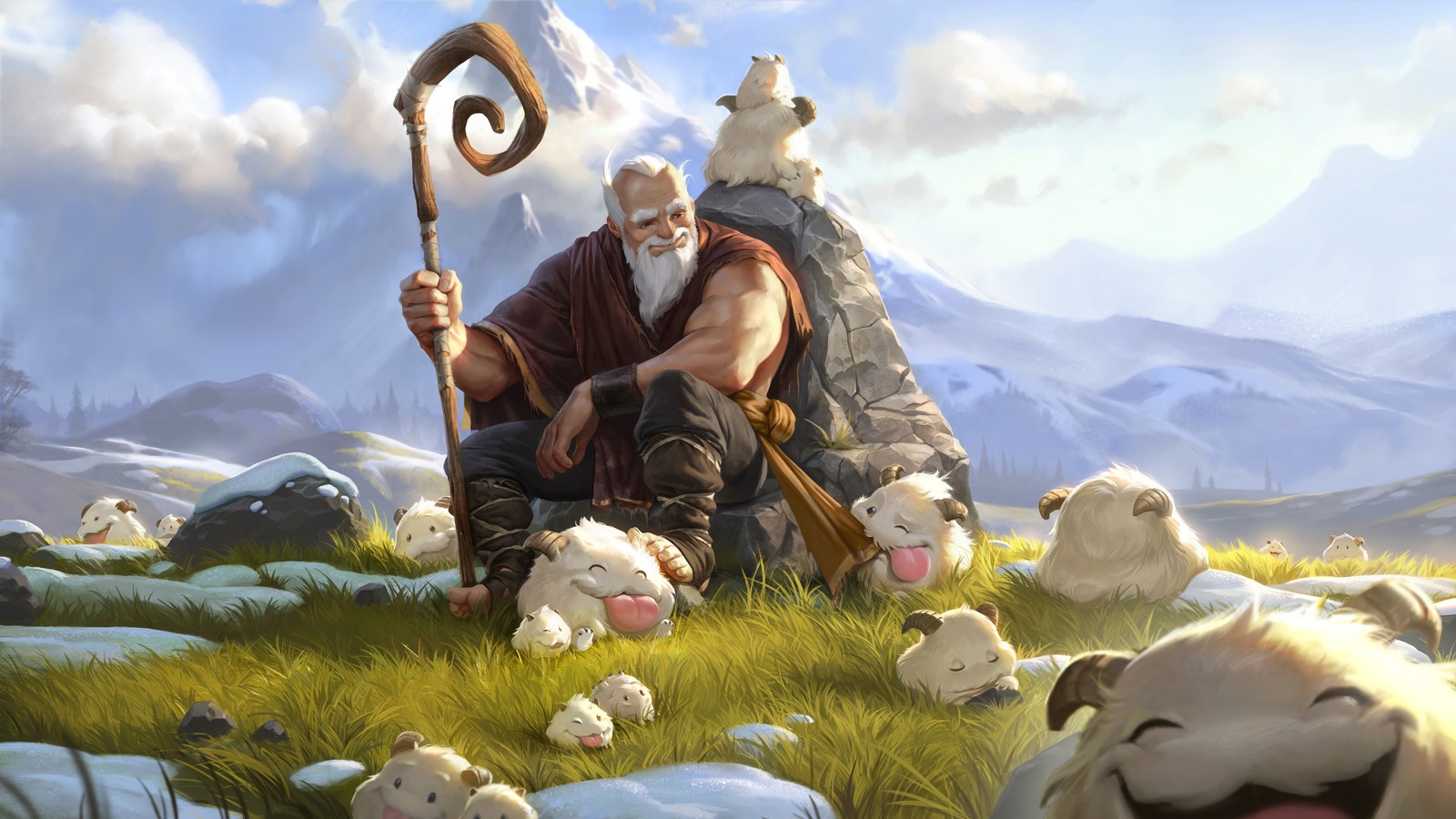 Скачать обои legends of runeterra, видеоигра, poro herder