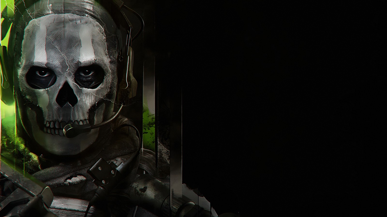 There is a man in a skeleton mask holding a knife (ghost, call of duty modern warfare 2, 2022 games, call of duty modern warfare ii, xbox series x and series s)