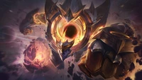 Estrela Negra Malphite Edição Prestige Arte Splash - League of Legends