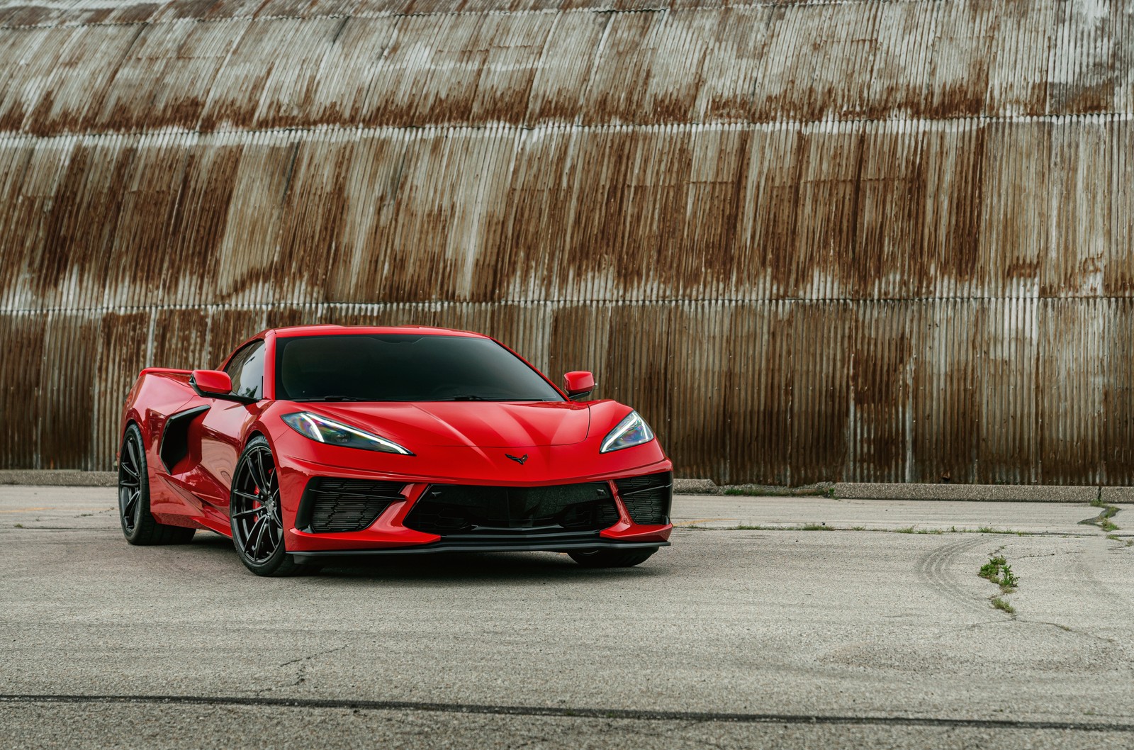 Descargar chevrolet corvette, coches rojos, 5k, coches, fondo de pantalla 4k gratis