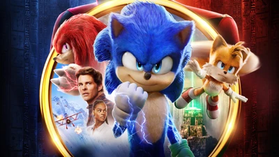 Póster de la película Sonic the Hedgehog 2: Con Sonic, Tails y Knuckles