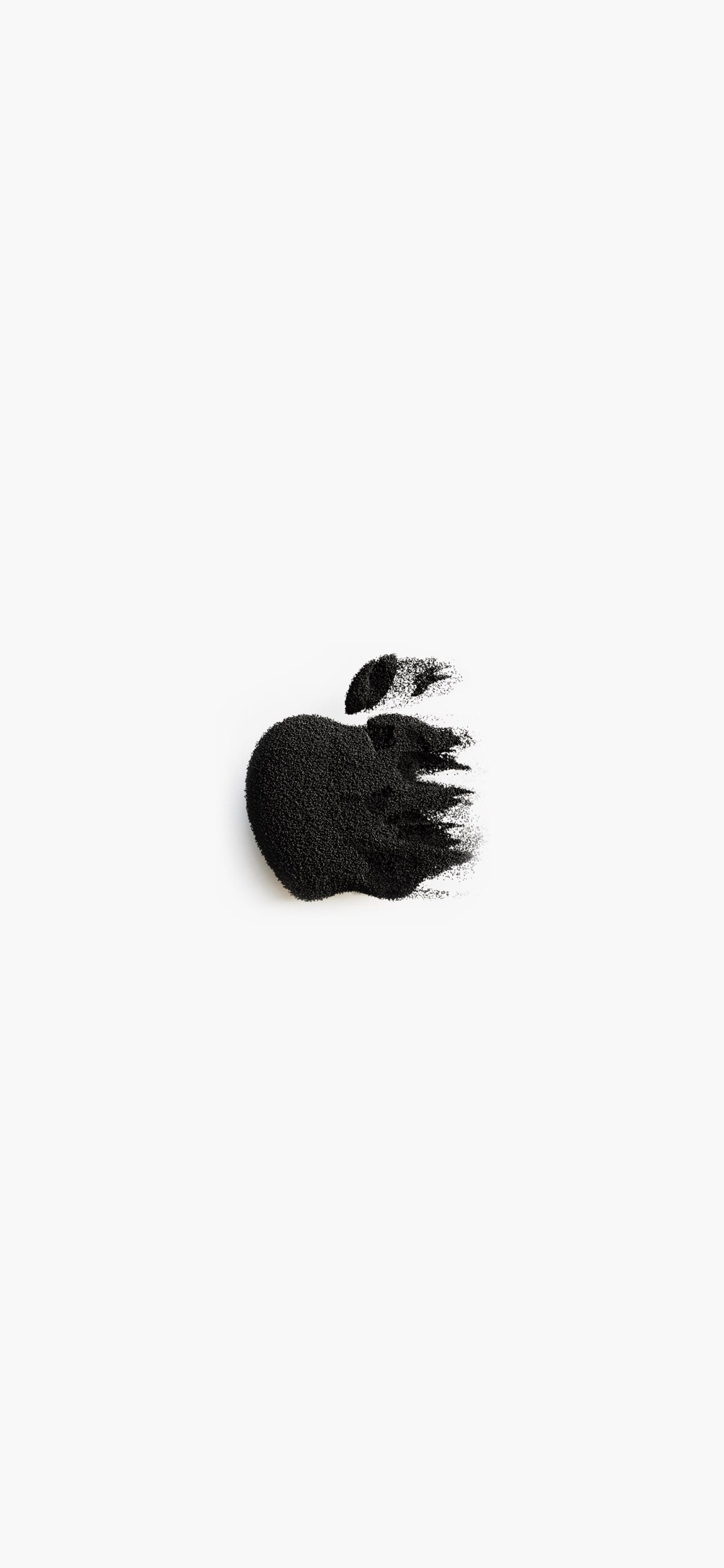 Uma pata de urso preta em um fundo branco (maçã, iphone, evento da apple outubro de 2020, maçãs, pele)