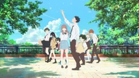 A Heartfelt Reunion in Nature: A Scene from 'A Silent Voice'