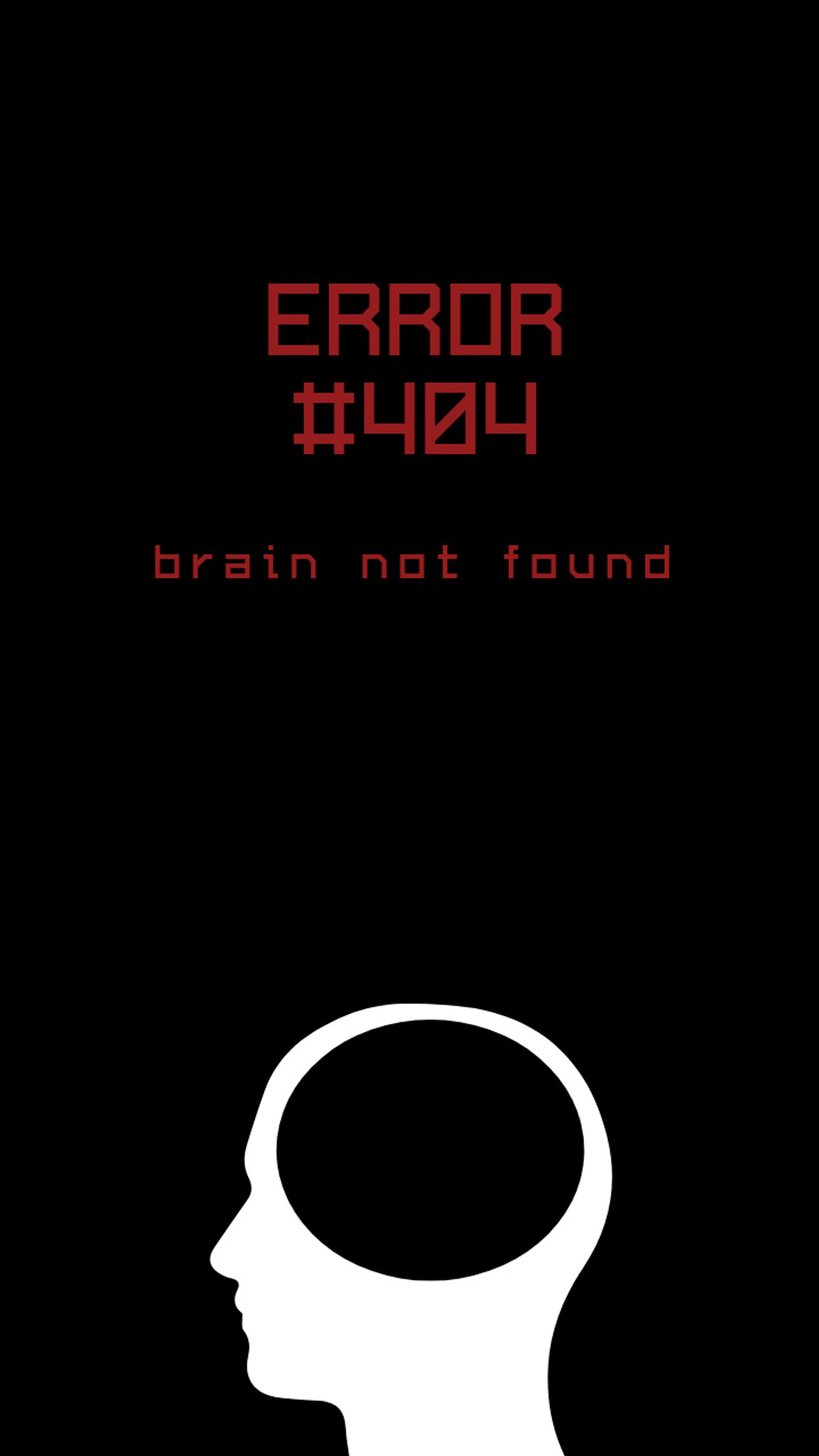 A close up of a person's head with a clock on it (black, brain, brain not found, download, error)