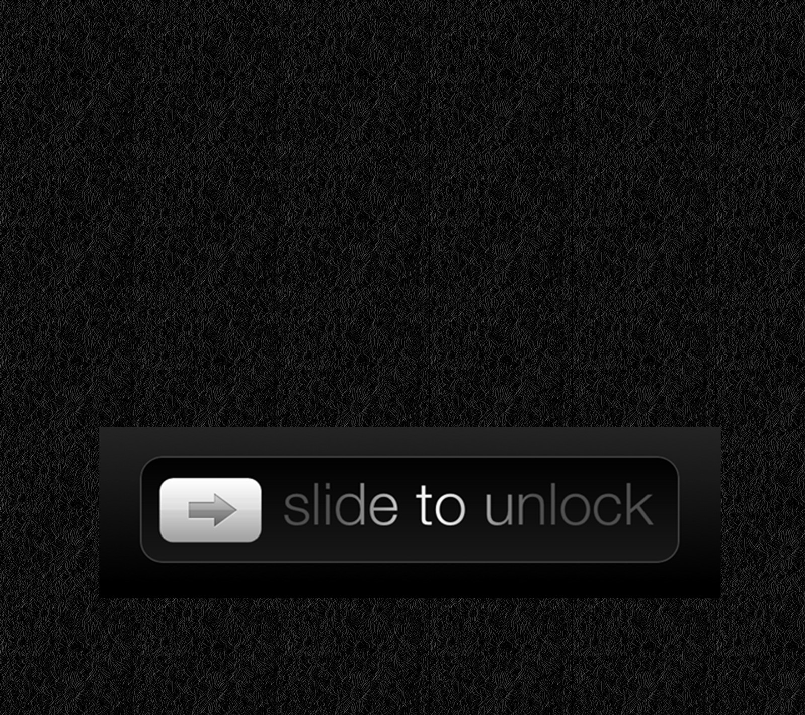 Nahaufnahme eines knopfes mit schwarzem hintergrund und einem weißen pfeil (telefon, entsperren)