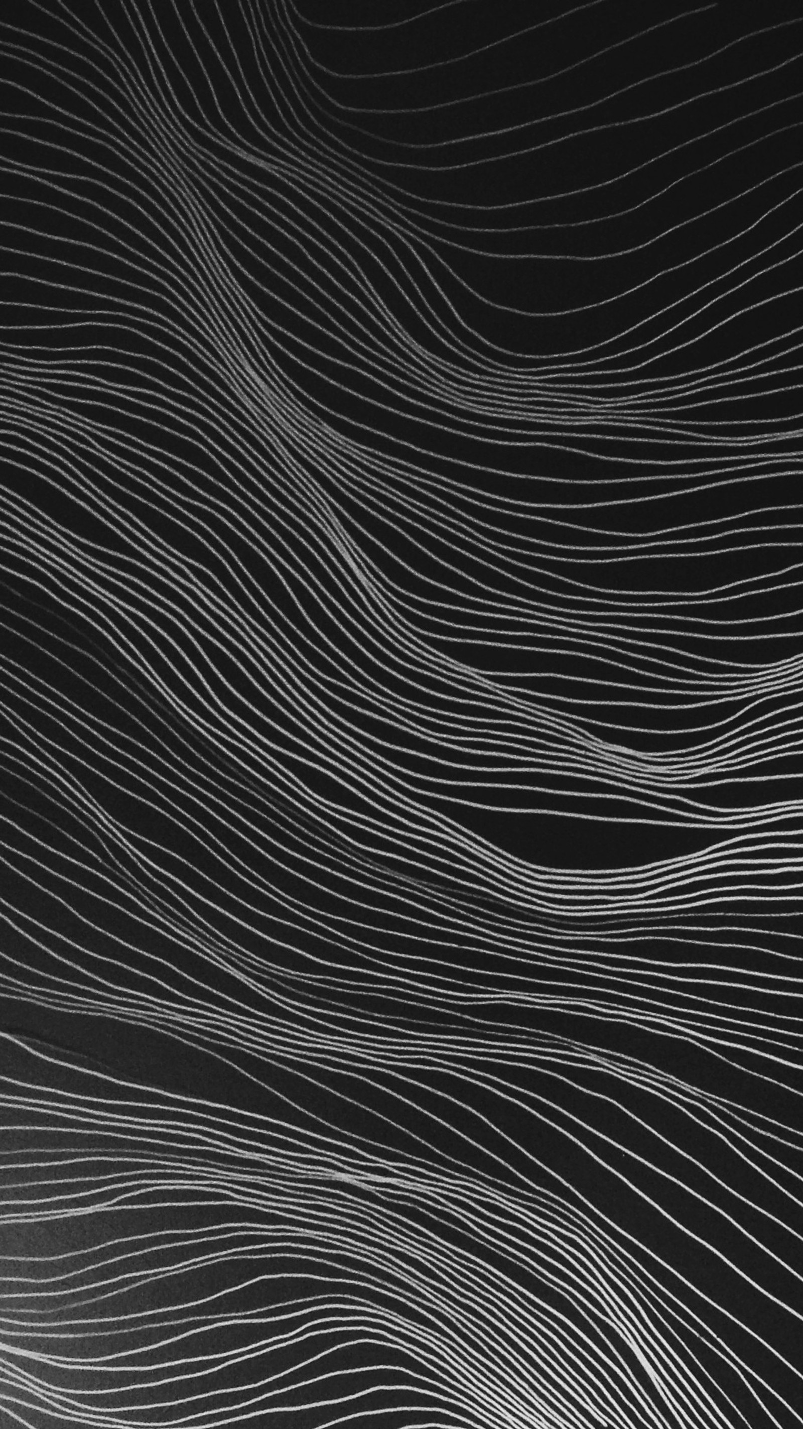 A close up of a black and white photo of a wave (3d, abstract, art, black, curves)