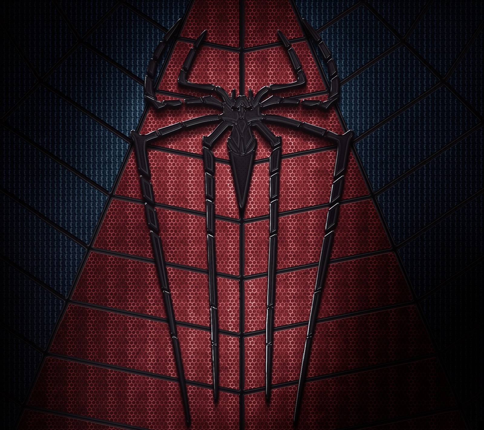 The amazing spider - man logo on a red and black background (avengers, cartoon, drawn, game, hollywood)