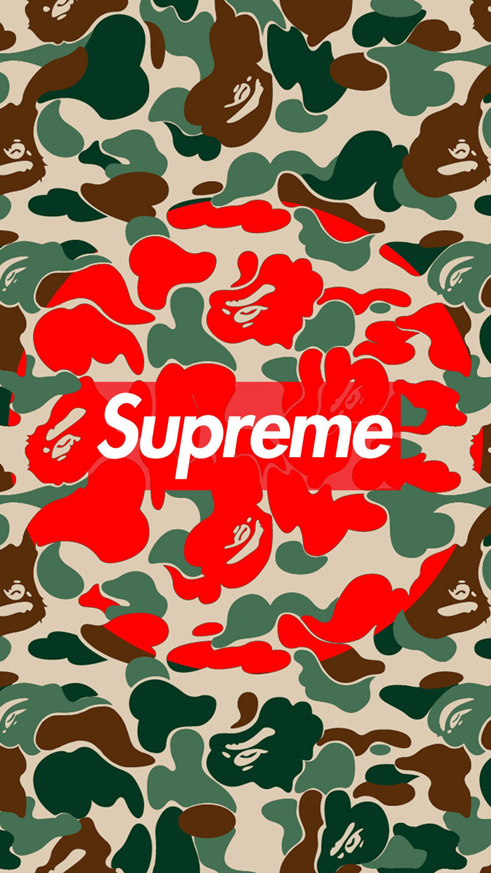 Supreme camo iphone wallpaper by theartofoay (camouflaged, camuflado, supreme, wallpaper)