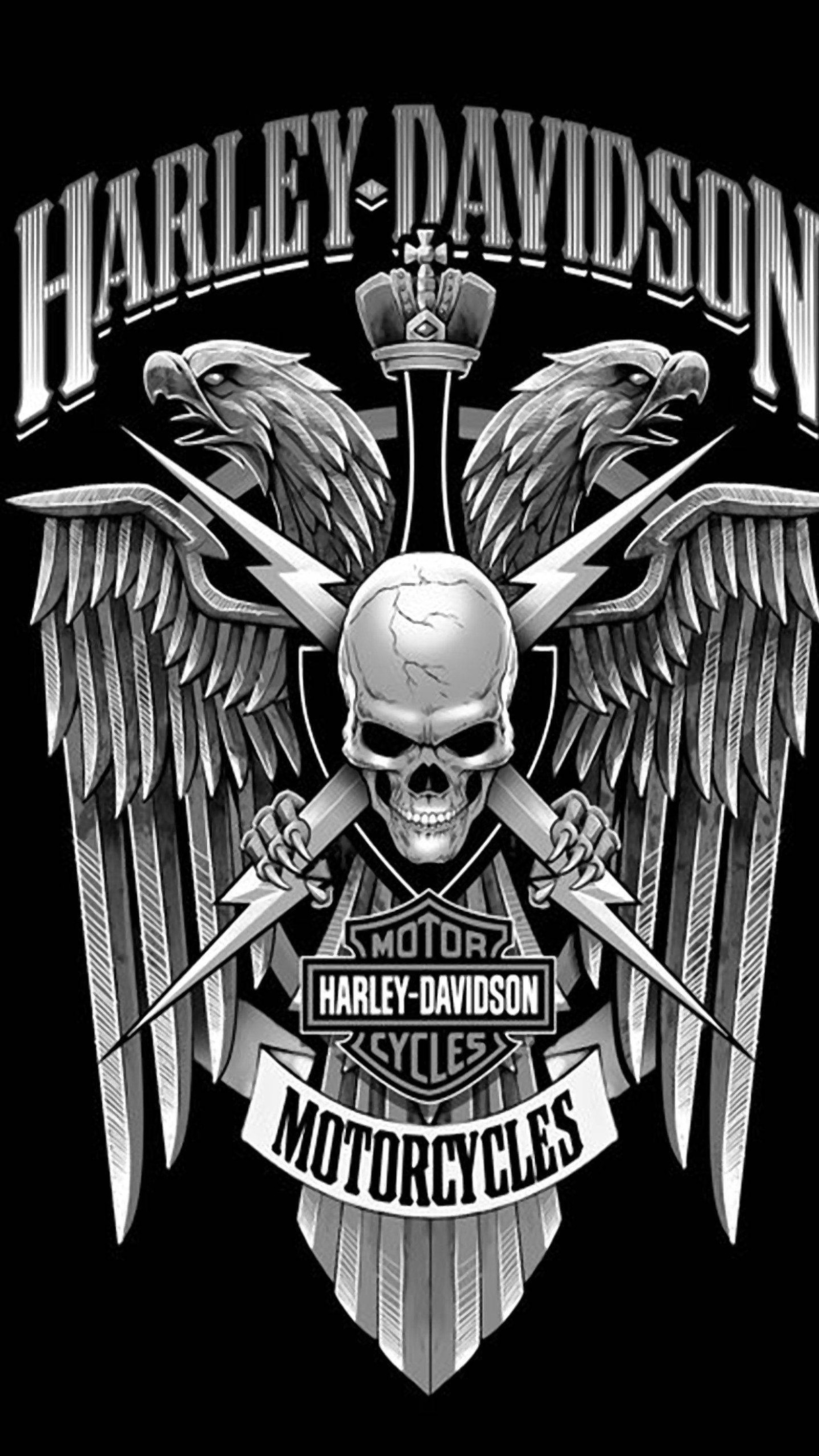 Скачать обои harley davidson, мотоцикл