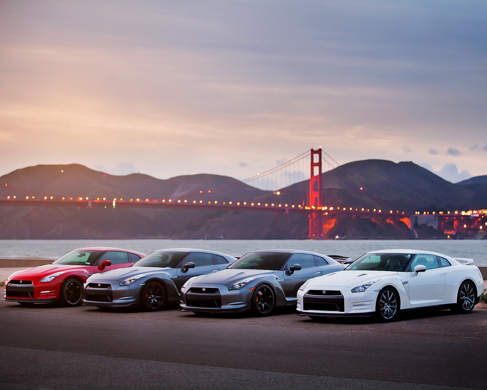 bridge, cars, galaxy, gtr, hd wallpaper