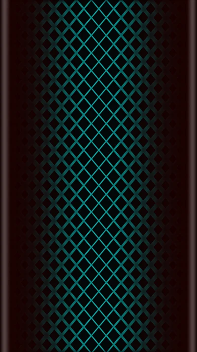 Motif géométrique en noir et bleu