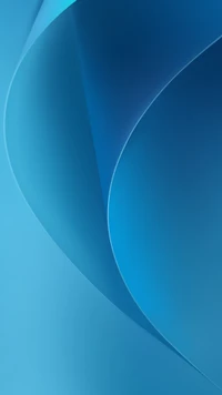 Abstract Blue Curves Pattern