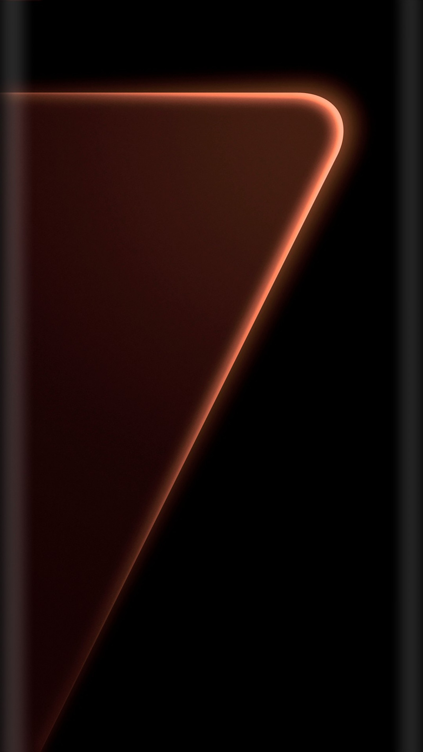 Um close de um celular com uma luz vermelha nele (colorido, design, estilo de borda, laranja)