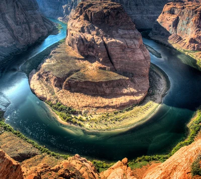 Atemberaubende Luftaufnahme des Horseshoe Bend im Jahr 2015