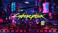 cyberpunk 2077, retrô, obra de arte, arte em pixel, distópico