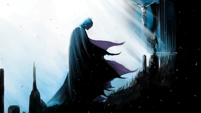 Batman en duelo: Un solemne tributo entre sombras