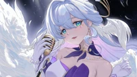 Arte de personagem encantadora de Honkai Star Rail: Beleza Celestial