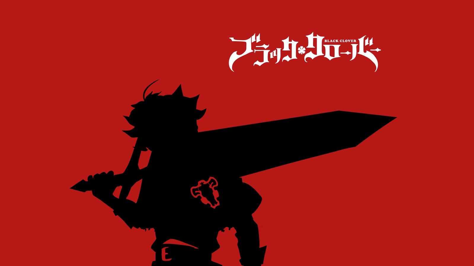 asta, silhouette, black clover, red background, 5k wallpaper