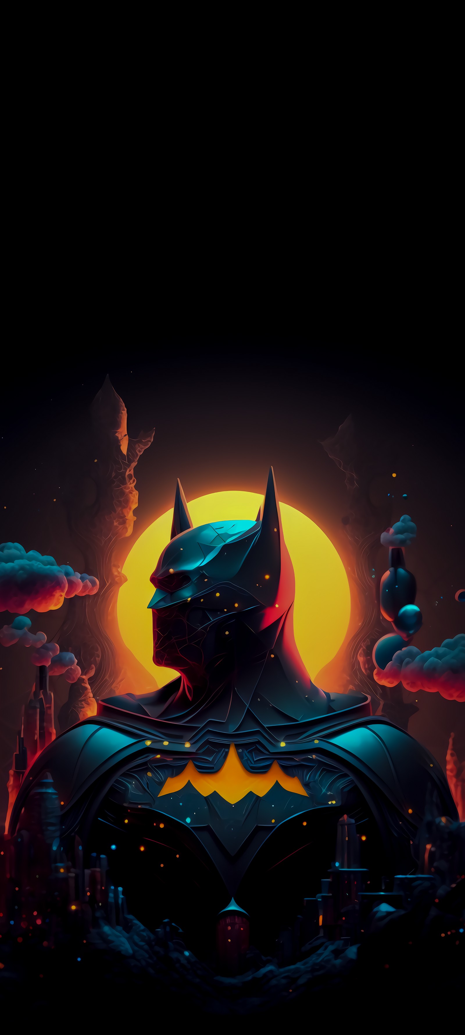 Скачать обои batman, мультфильм, искусство, постер, лига справедливости