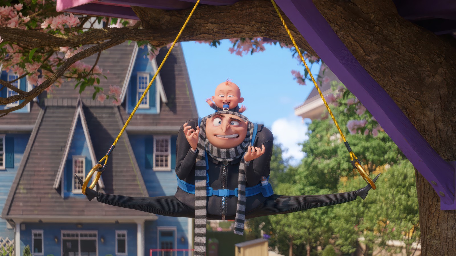 Baixar papel de parede meu malvado favorito 4, filme, felonius gru, filho, gur jr