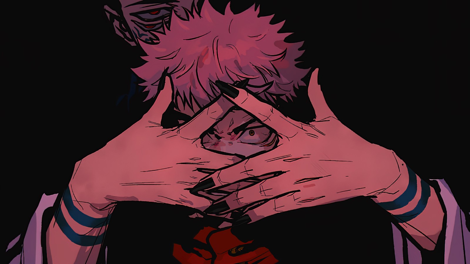 Anime, anime, anime kunst, traurig, traurig, traurig, traurig, traurig, traurig (sukuna, yuji itadori, jujutsu kaisen, magiekampf, 呪術廻戦)