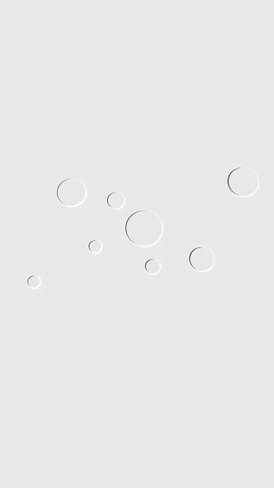 Design abstrait monochrome de cercles sur fond blanc