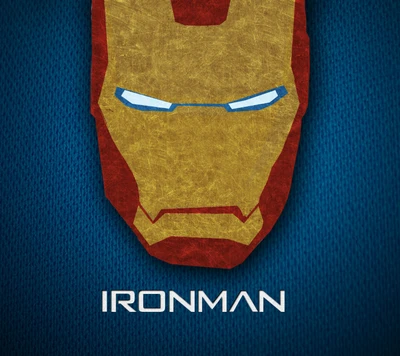 Stylized Iron Man Helmet Design.