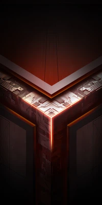 Asus ROG Phone: Futuristisches Design mit Schaltkreis-Mustern und dynamischer Beleuchtung.