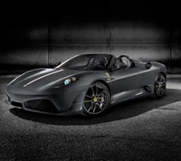 Ferrari negro elegante: un símbolo de lujo y rendimiento