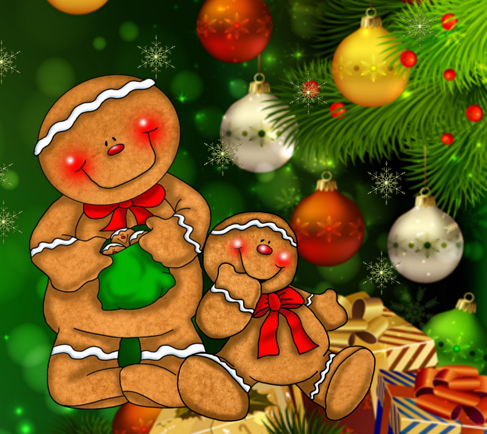 cake, christmas, christmas tree, merry, xmas Download Wallpaper