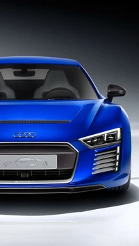 Sleek Blue Audi R8: A Fusion of Modern Design and Performance