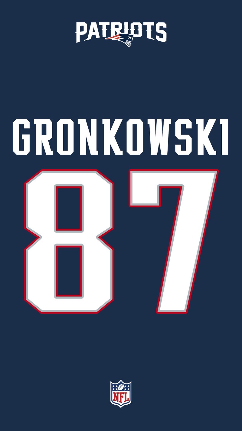 Крупный план футбольной футболки с номером 87 на ней (американский футбол, gronkowski, nfl, пэтриоты, пэтс)