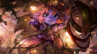 Tristana en la Corte de Hadas Encantada: Arte Splash de League of Legends