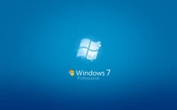 Windows 7 Professional on Azure Background