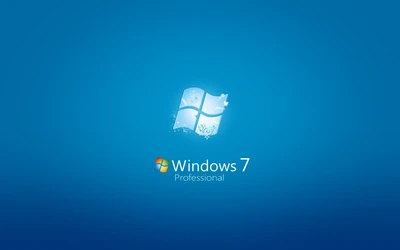 Windows 7 Professional en el fondo de Azure