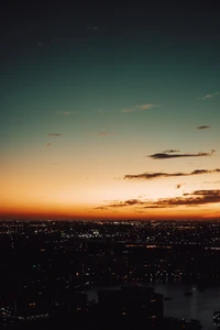 horizon, sunset, afterglow, cloud, evening