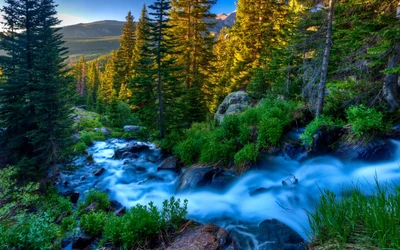 río de montaña, montaña, naturaleza, agua, arroyo