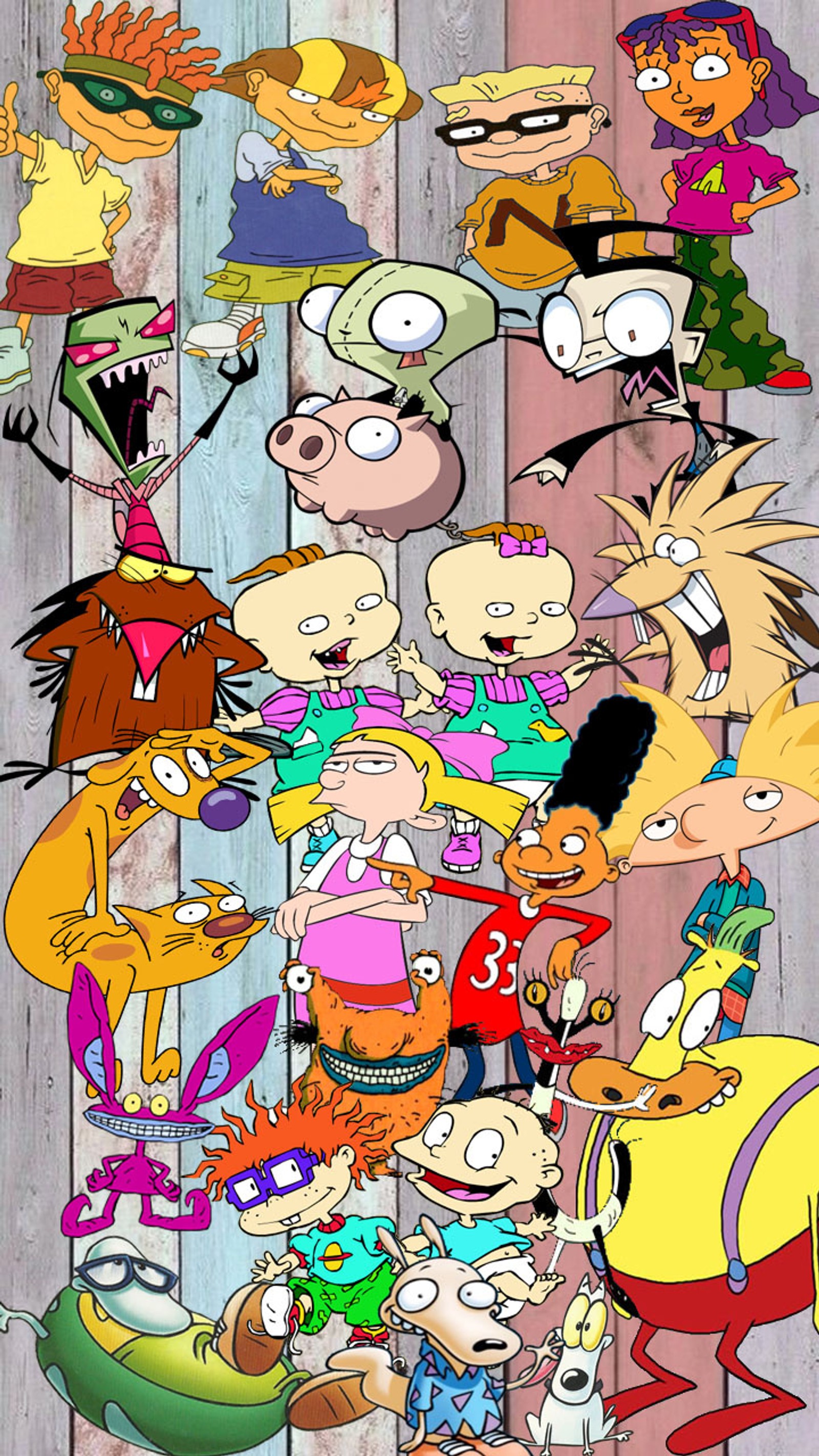 angry beavers, hey arnold, invader zim, nick, nicktoons Download Wallpaper