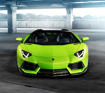 verde, lamborghini, modificado, supercarro, vorsteiner